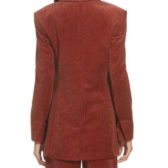 A. L. C. Vernay Corduroy Blazer In Deep Rust Size US 10 Rare Find - Picture 6 of 13
